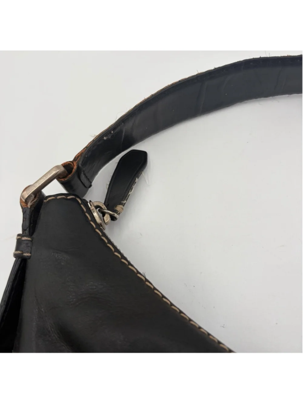 MICHAEL KORS Brookville Large Black Leather Y2K Hobo Shoulder Bag